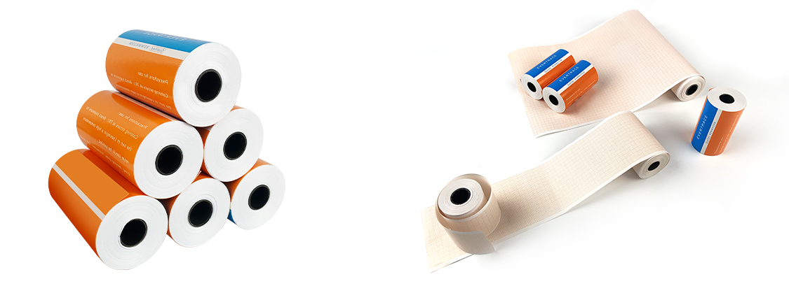 Прямые поставки с фабрики, термобумага, красная сетка, ЭКГ, рулон термобумаги для печати