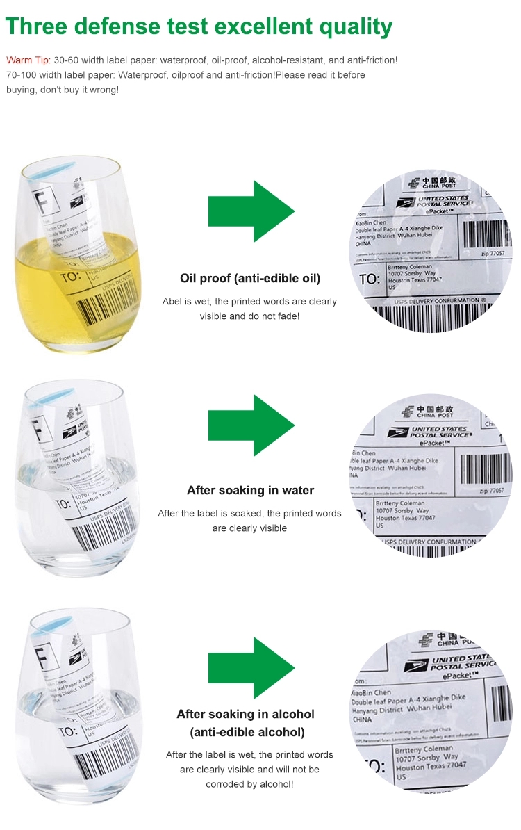 Цена по прейскуранту завода-изготовителя, белая пустая термоэтикетка 4x6 для доставки, клейкая наклейка для накладной, прямая термоклейка, рулон наклейки